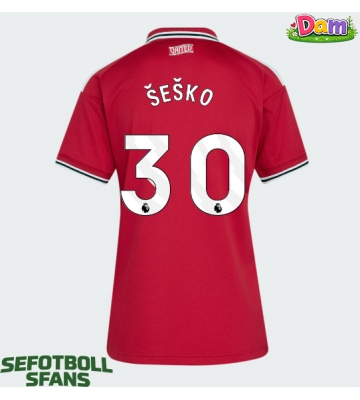 Manchester United Benjamin Sesko #30 Hemmatröja Kvinnor 2026-27 Kortärmad